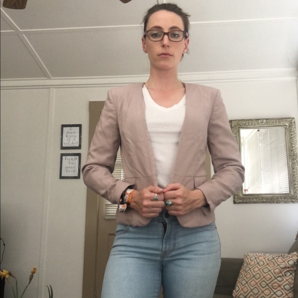 Blush blazer Size 6